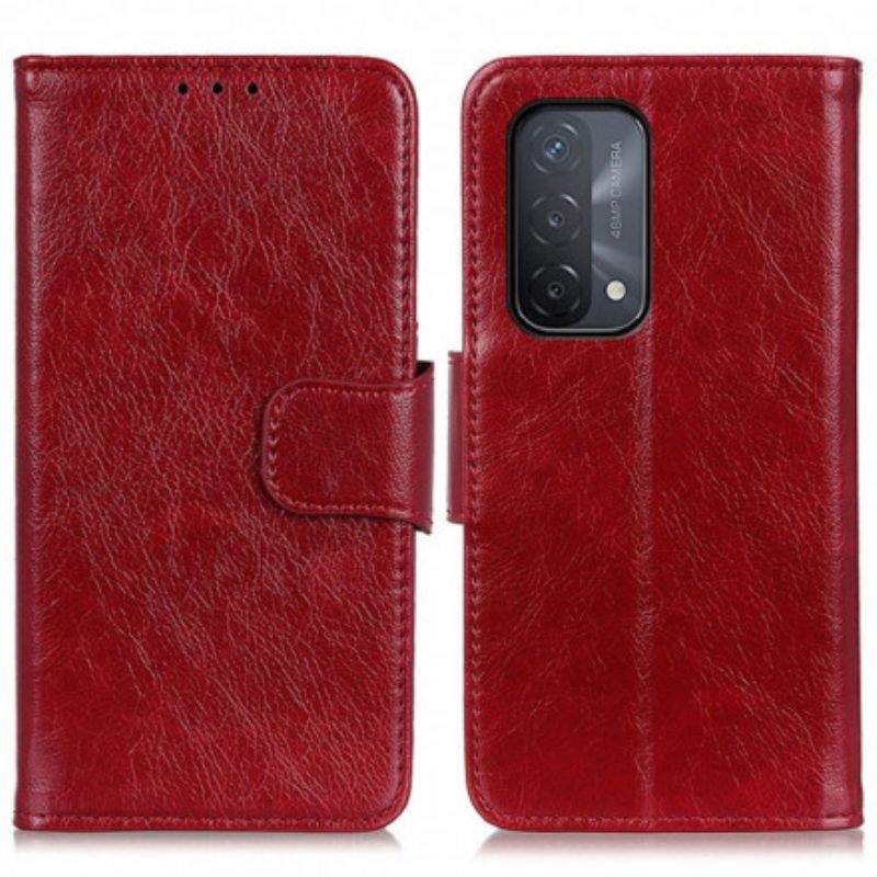 Flip Case voor Oppo A54 5G / A74 5G Splitnappaleer