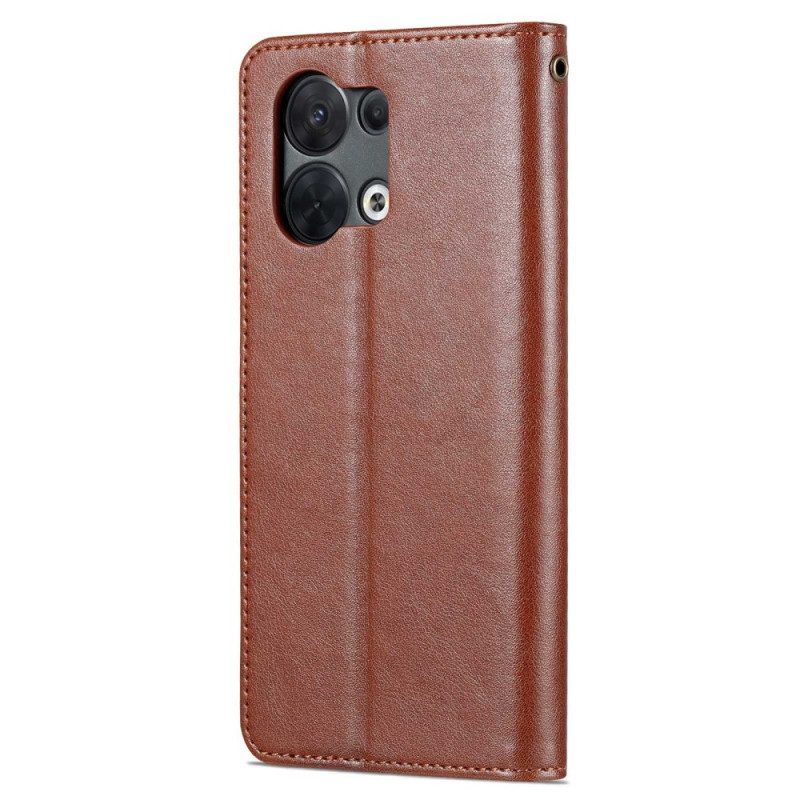 Flip Case voor Oppo Reno 8 Azns Kunstleer