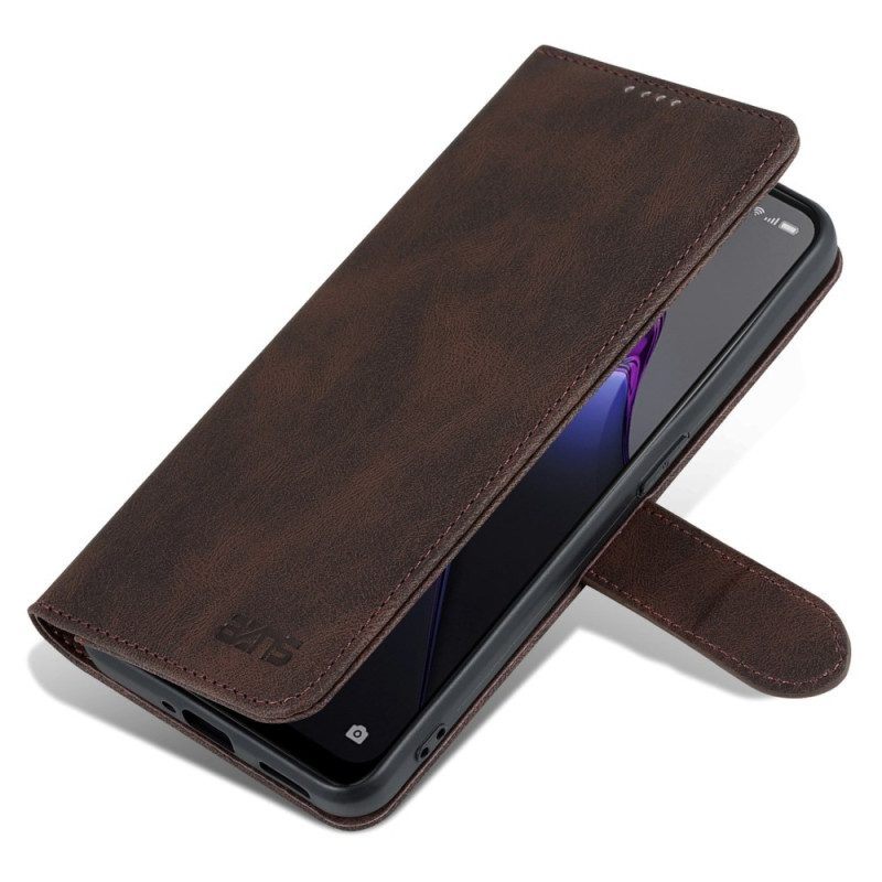 Flip Case voor Oppo Reno 8 Pro Azns Vintage Leereffect