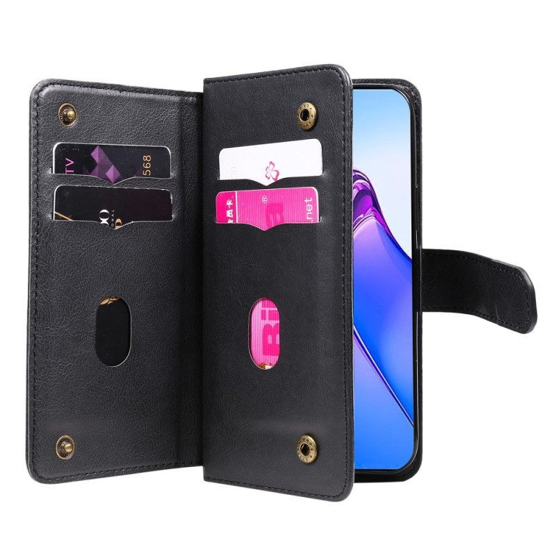 Flip Case voor Oppo Reno 8 Pro Kaarthouder