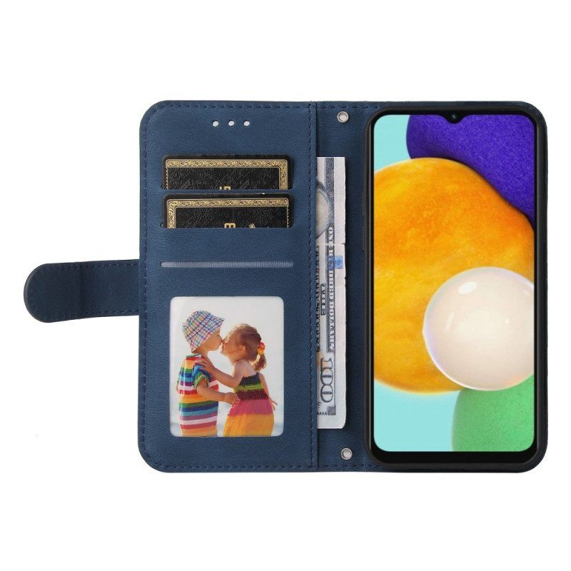 Flip Case voor Samsung Galaxy A13 5G / A04s Gewatteerde Stijl