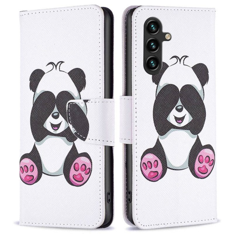 Flip Case voor Samsung Galaxy A14 / A14 5G Panda