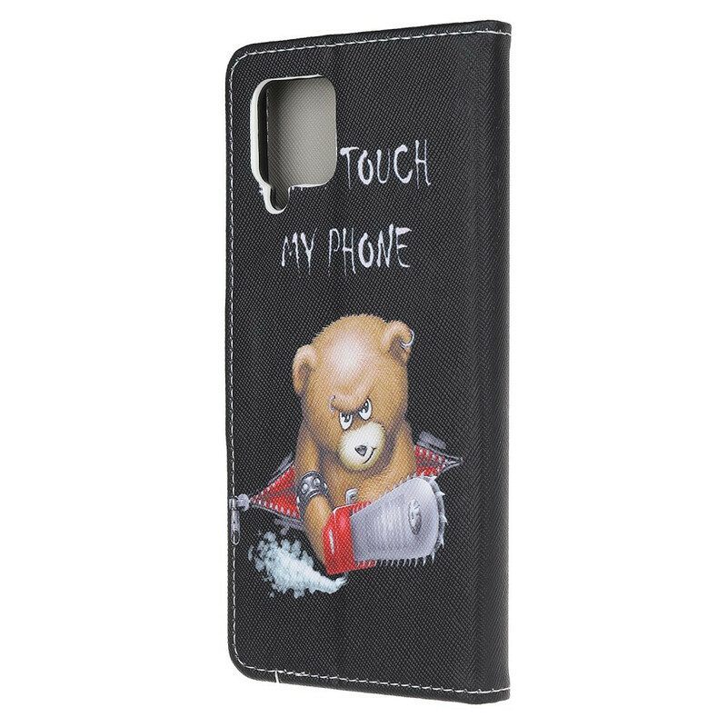 Flip Case voor Samsung Galaxy M12 / A12 Gevaarlijke Beer