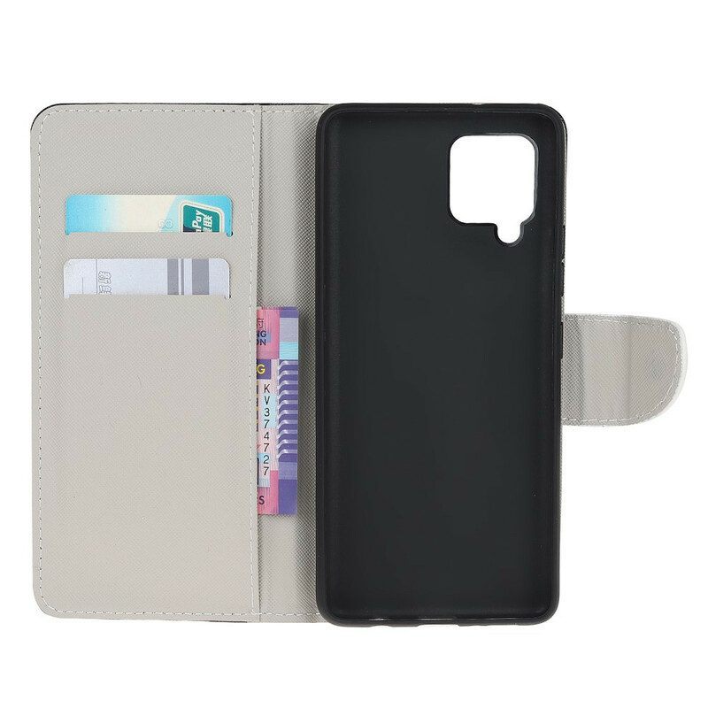 Flip Case voor Samsung Galaxy M12 / A12 Gevaarlijke Beer