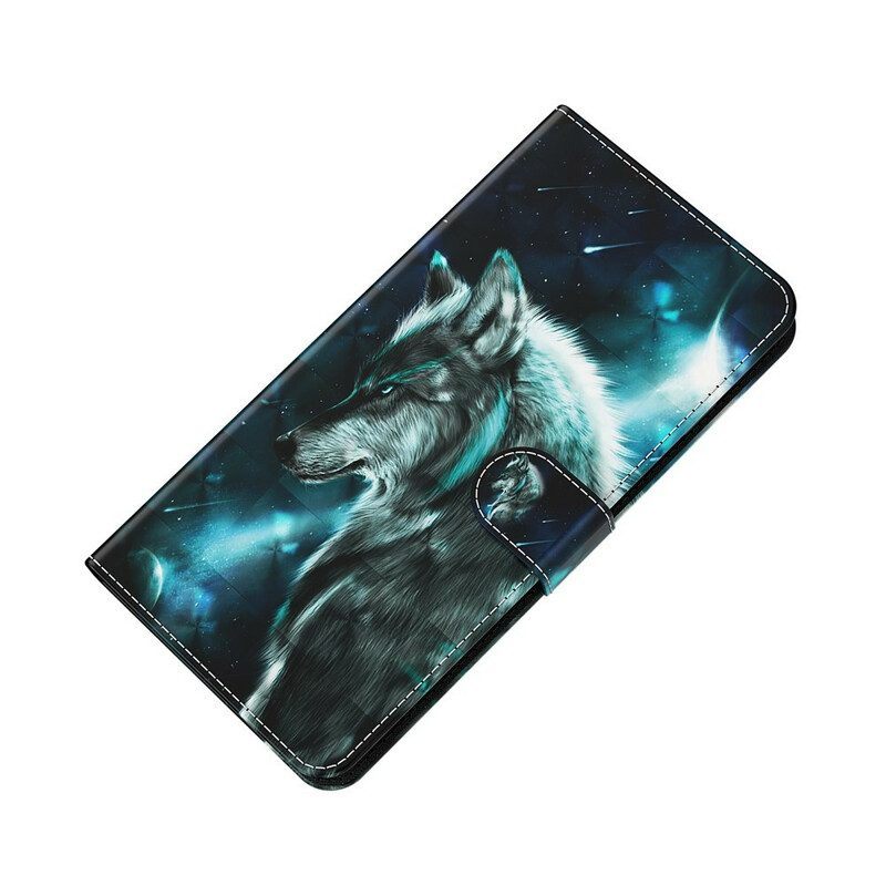 Flip Case voor Samsung Galaxy M12 / A12 Majestueuze Wolf