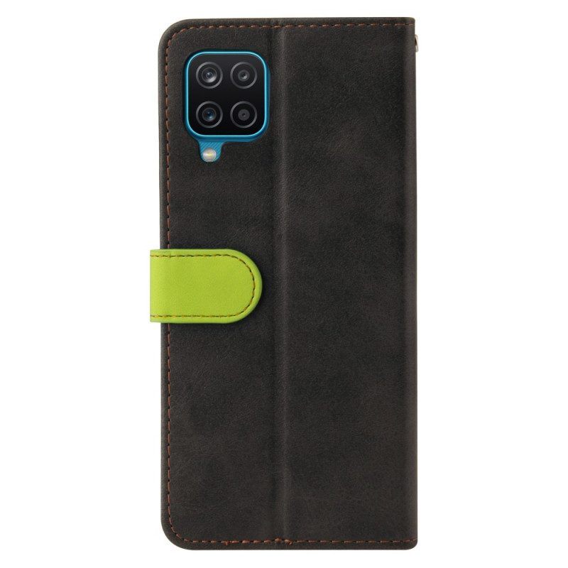 Flip Case voor Samsung Galaxy M12 / A12 Twee Toon