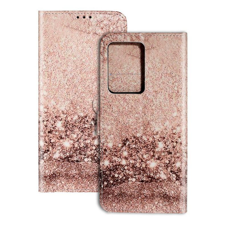 Flip Case voor Samsung Galaxy S20 Plus / S20 Plus 5G Ontwerper Pailletten