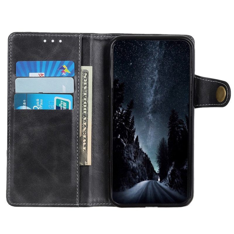 Flip Case voor Samsung Galaxy S23 5G Artistieke Knop