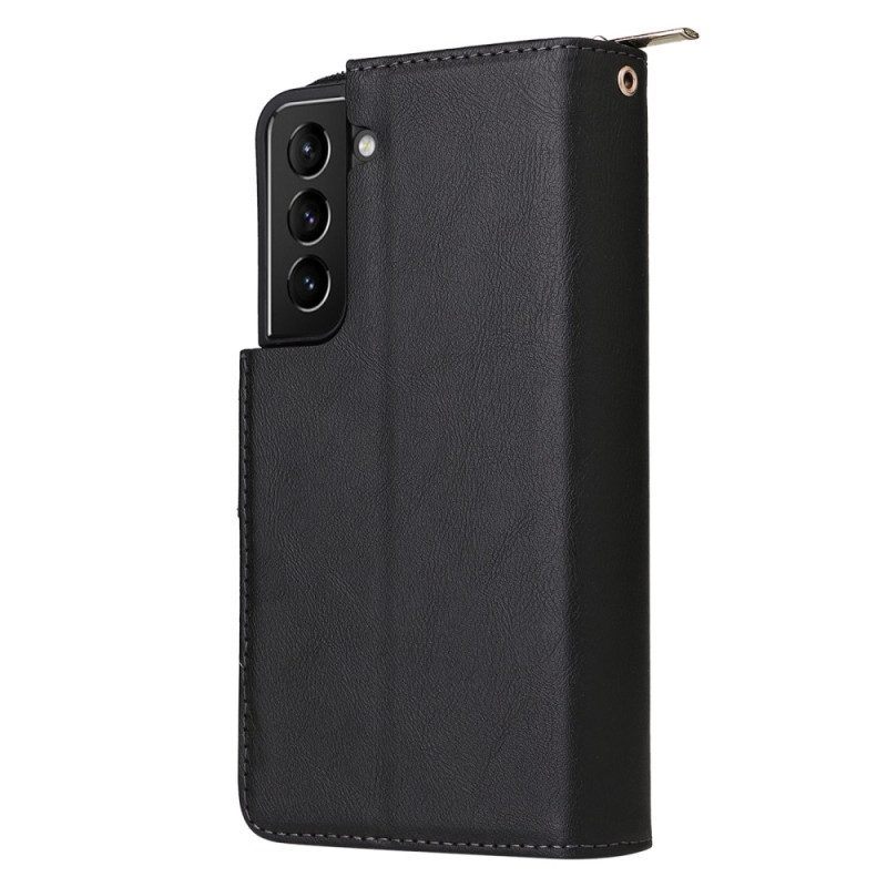 Flip Case voor Samsung Galaxy S23 Plus 5G Met Ritssluiting