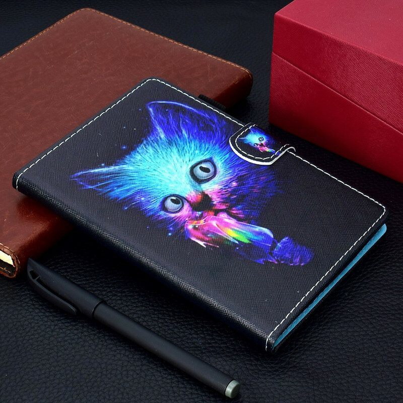 Flip Case voor Samsung Galaxy Tab A7 Lite Psycho Kat