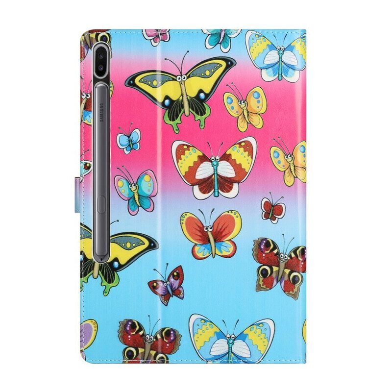 Flip Case voor Samsung Galaxy Tab S8 Plus / Tab S7 Plus Vlinders