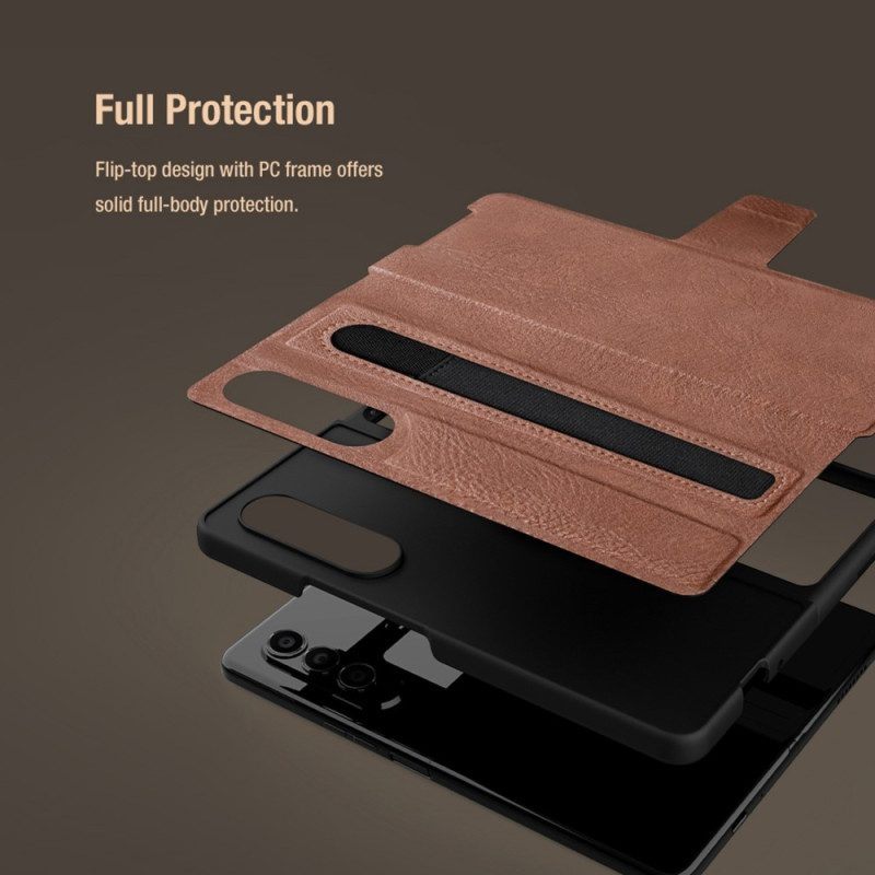 Flip Case voor Samsung Galaxy Z Fold 4 Nillkin Kunstleer