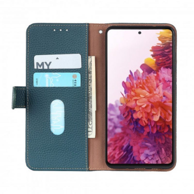 Flip Case voor Vivo Y21 Khazneh Lychee Leer