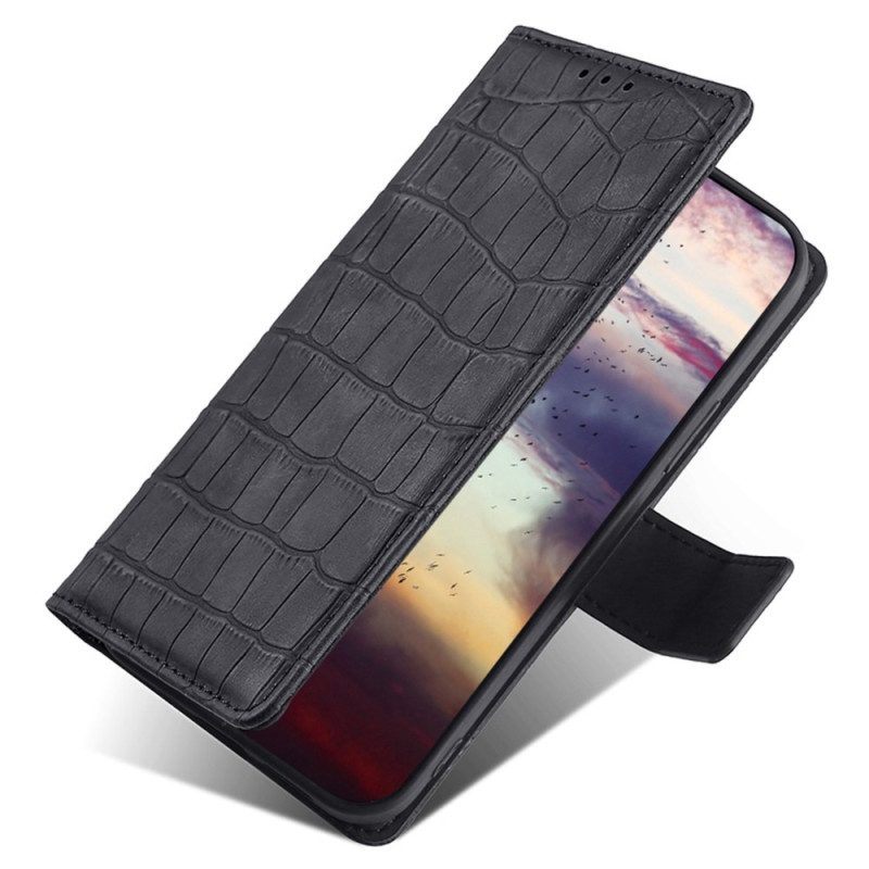 Flip Case voor Vivo Y22s Krokodil