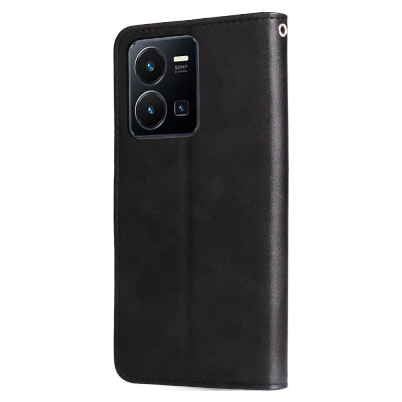 Flip Case voor Vivo Y22s Portemonnee