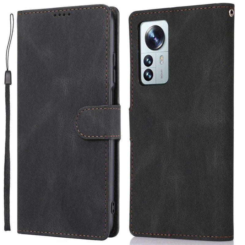 Flip Case voor Xiaomi 12 / 12X Klassieke Retro