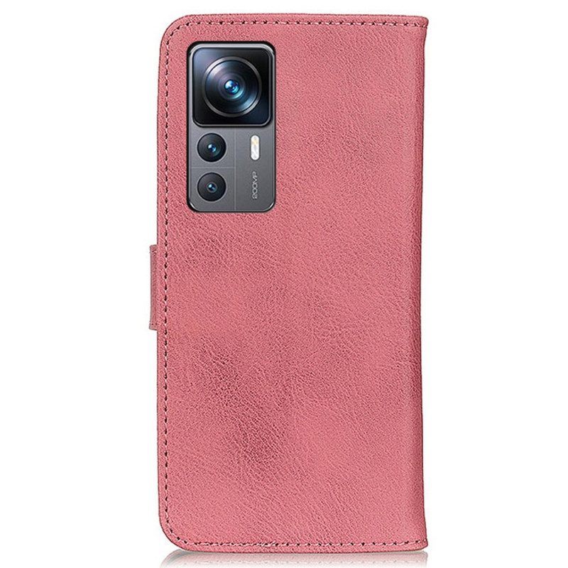 Flip Case voor Xiaomi 12T / 12T Pro Imitatieleer Khazneh