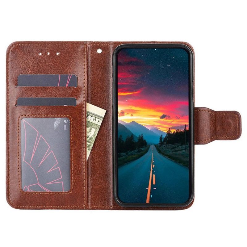 Flip Case voor Xiaomi 12T / 12T Pro Retro Lederen Stijl