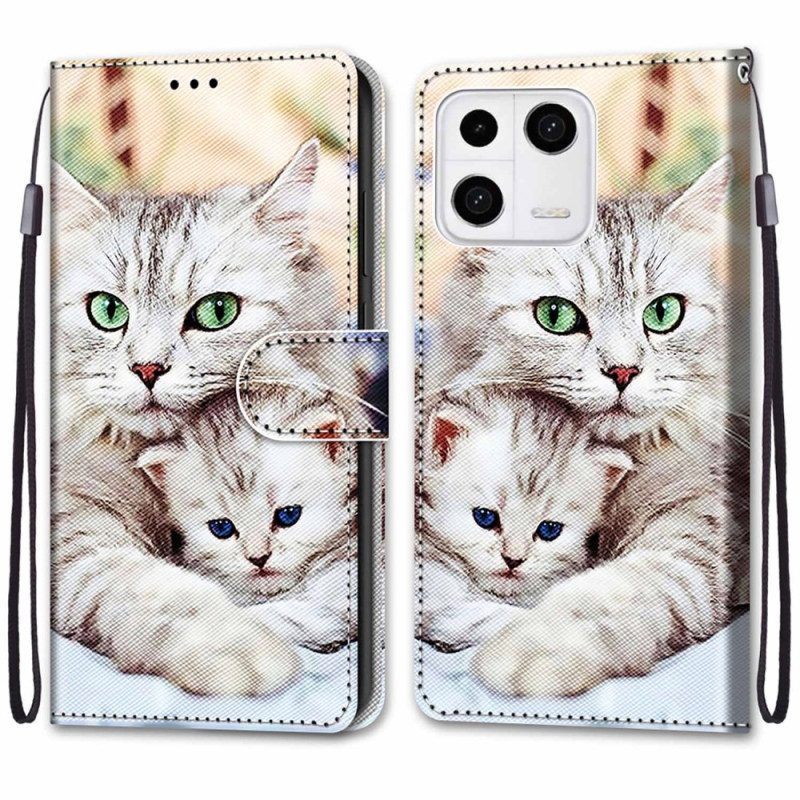 Flip Case voor Xiaomi 13 Katten Familie