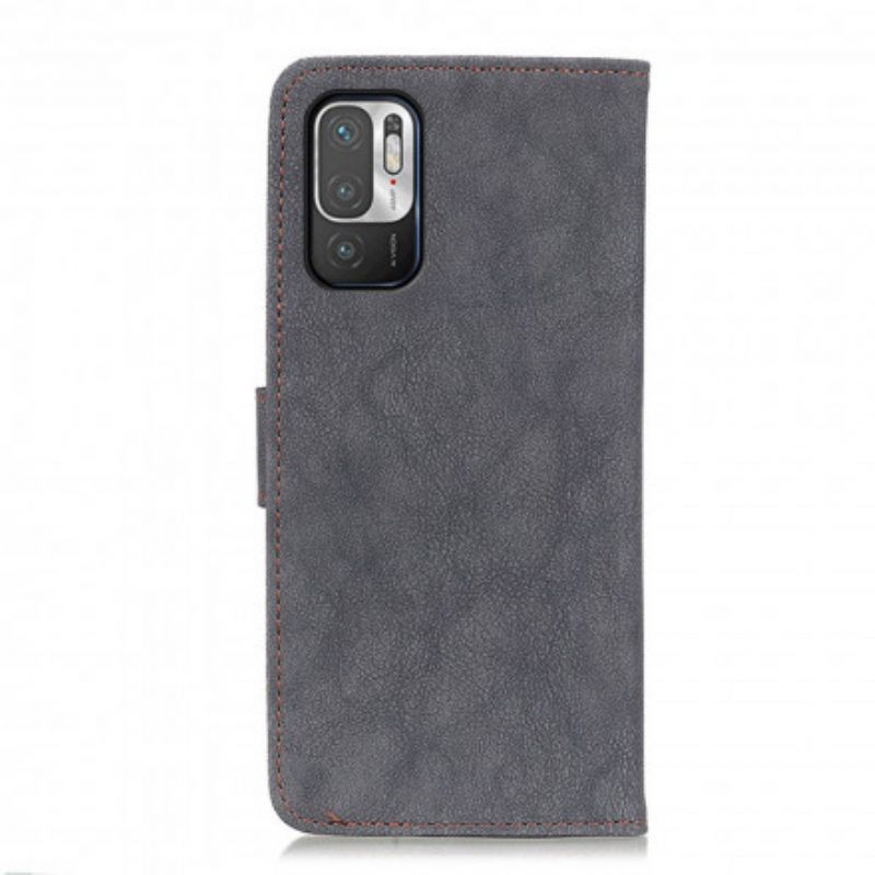 Flip Case voor Xiaomi Redmi Note 10 5G Khazneh Retro Splitleer