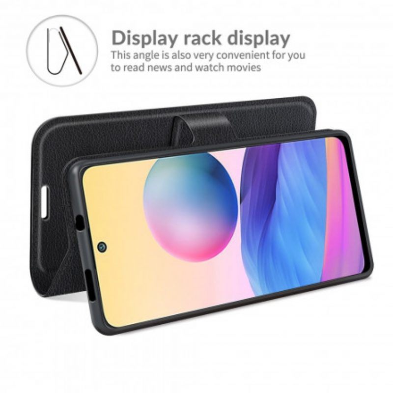 Flip Case voor Xiaomi Redmi Note 10 5G Klassiek Kunstleer