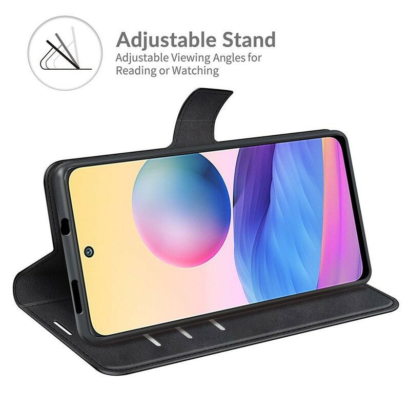 Flip Case voor Xiaomi Redmi Note 10 5G Leren Styling