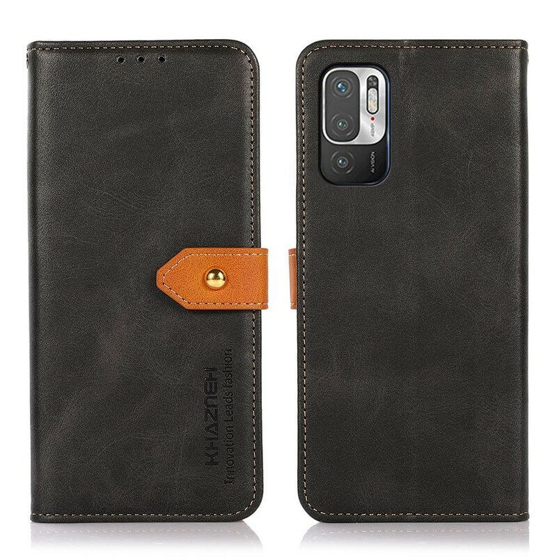Flip Case voor Xiaomi Redmi Note 10 5G Met Khazneh-riem