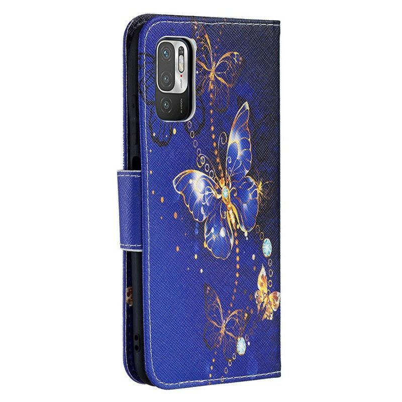 Flip Case voor Xiaomi Redmi Note 10 5G Ongelooflijke Vlinders