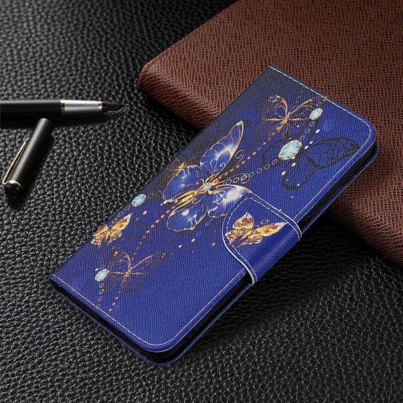 Flip Case voor Xiaomi Redmi Note 10 5G Ongelooflijke Vlinders