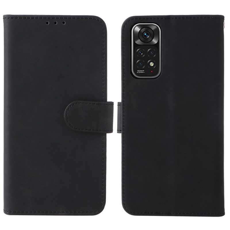 Flip Case voor Xiaomi Redmi Note 11 / 11S Skin-touch Met Sleutelkoord