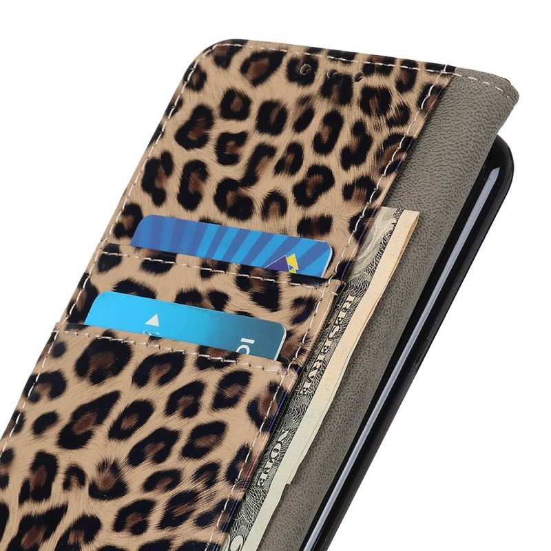 Flip Case voor Xiaomi Redmi Note 12 4G Luipaardhuid-effect