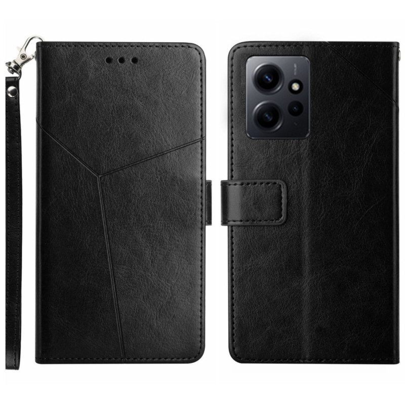 Flip Case voor Xiaomi Redmi Note 12 4G Met Ketting Y Strappy-ontwerp