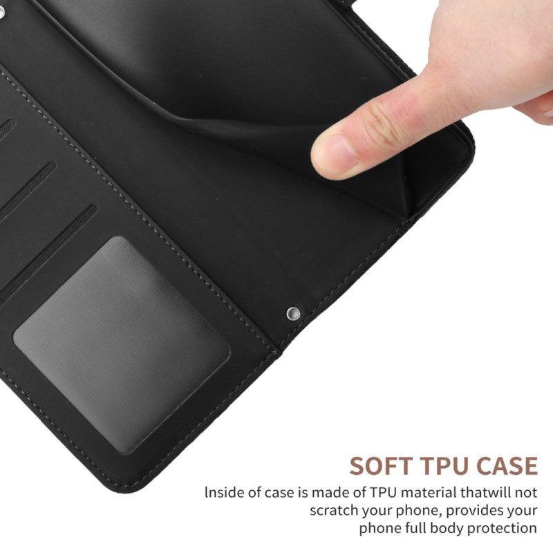 Flip Case voor Xiaomi Redmi Note 12 4G Vlinders En Schouderriem