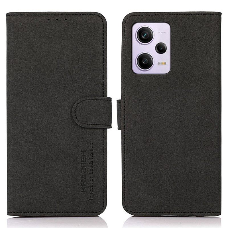 Flip Case voor Xiaomi Redmi Note 12 Pro Plus Khazneh Modieus Leereffect