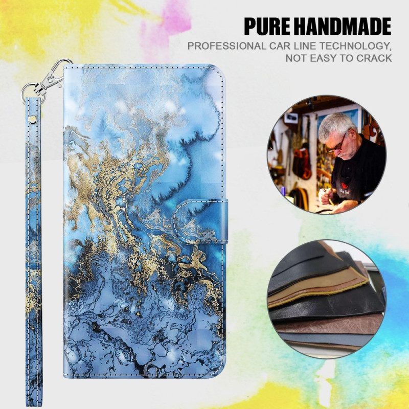 Folio-hoesje voor Google Pixel 7 Met Ketting Band Art