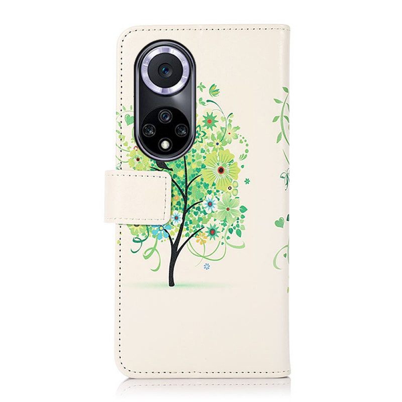 Folio-hoesje voor Honor 50 Bloeiende Boom