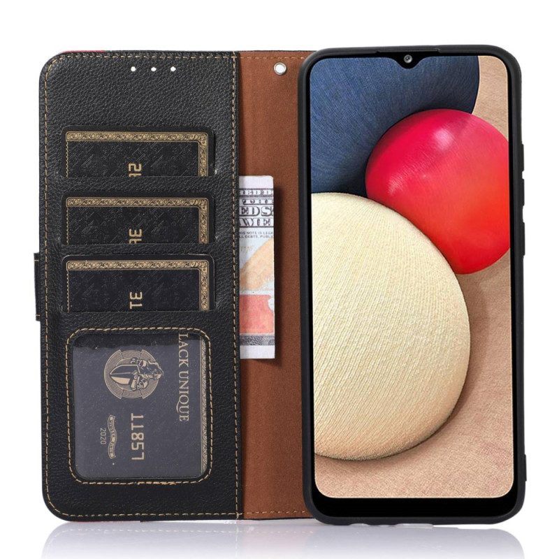 Folio-hoesje voor Honor 90 Lite Litchi-stijl Rfid Khazneh