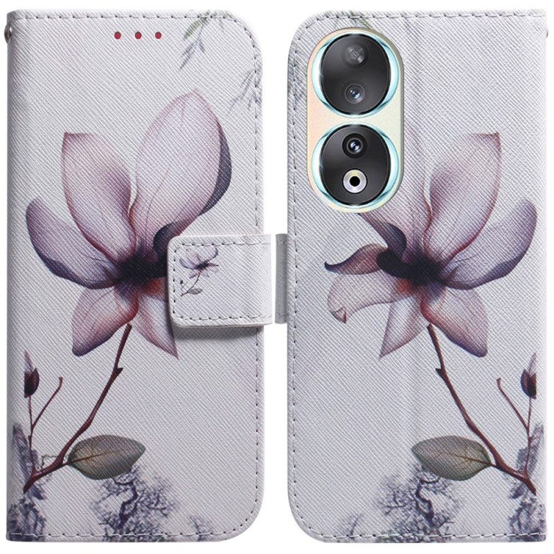 Folio-hoesje voor Honor 90 Vintage Bloem