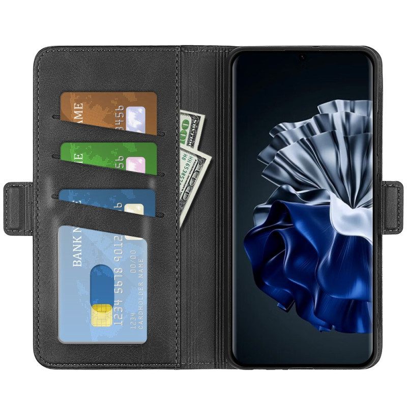 Folio-hoesje voor Huawei P60 Pro Flip Case Dubbele Klep