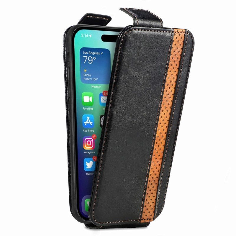 Folio-hoesje voor iPhone 14 Pro Flip Case Caseneo Verticale Klep