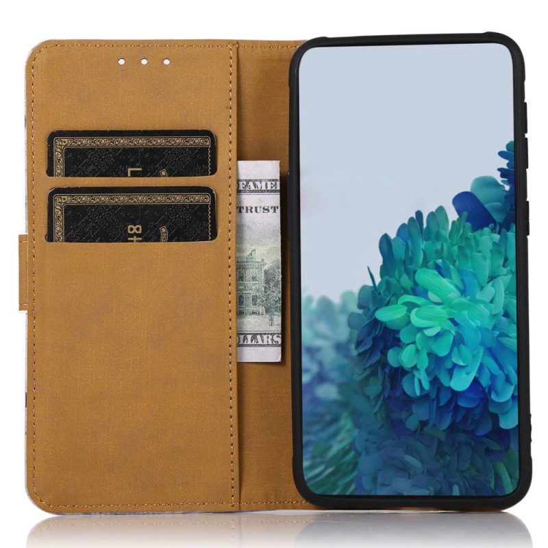 Folio-hoesje voor iPhone 14 Pro Max Reiziger Kat