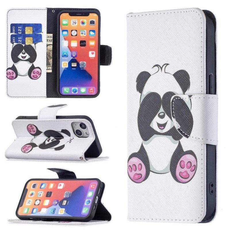 Folio-hoesje voor iPhone 15 Panda