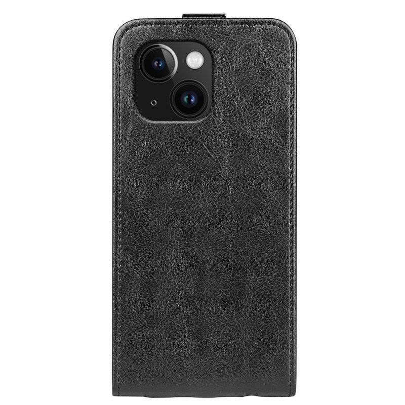 Folio-hoesje voor iPhone 15 Plus Flip Case Verticale Klep