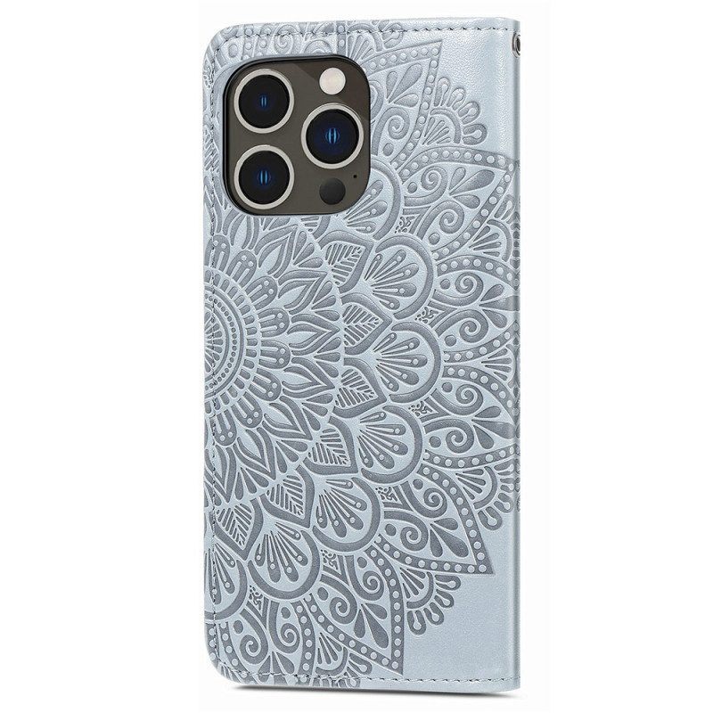 Folio-hoesje voor iPhone 15 Pro Stammenblad