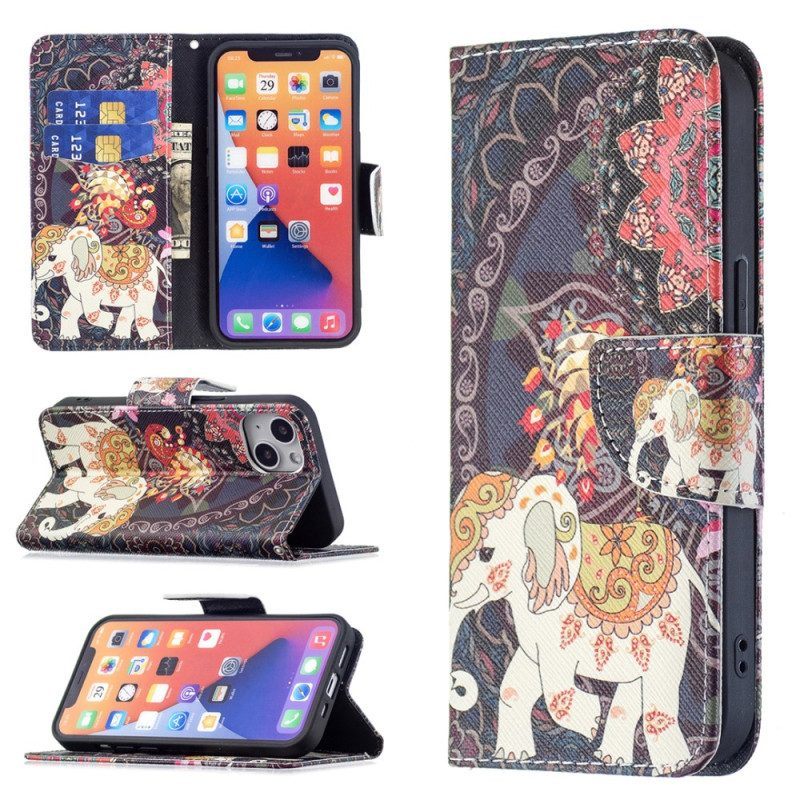 Folio-hoesje voor iPhone 15 Stamolifant