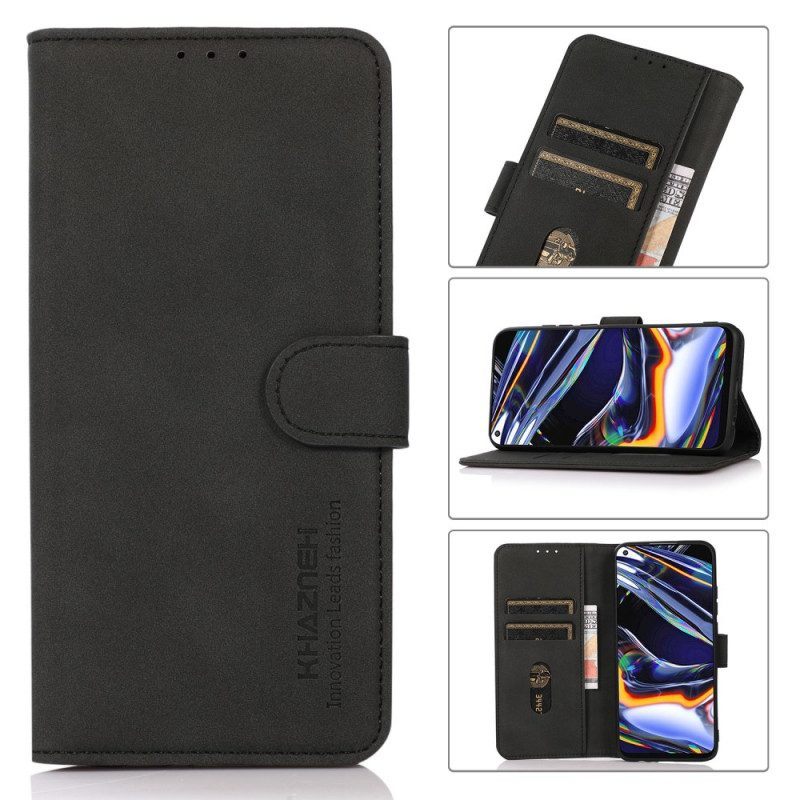 Folio-hoesje voor Moto E40 / E30 / E20 Khazneh Modieus Leereffect