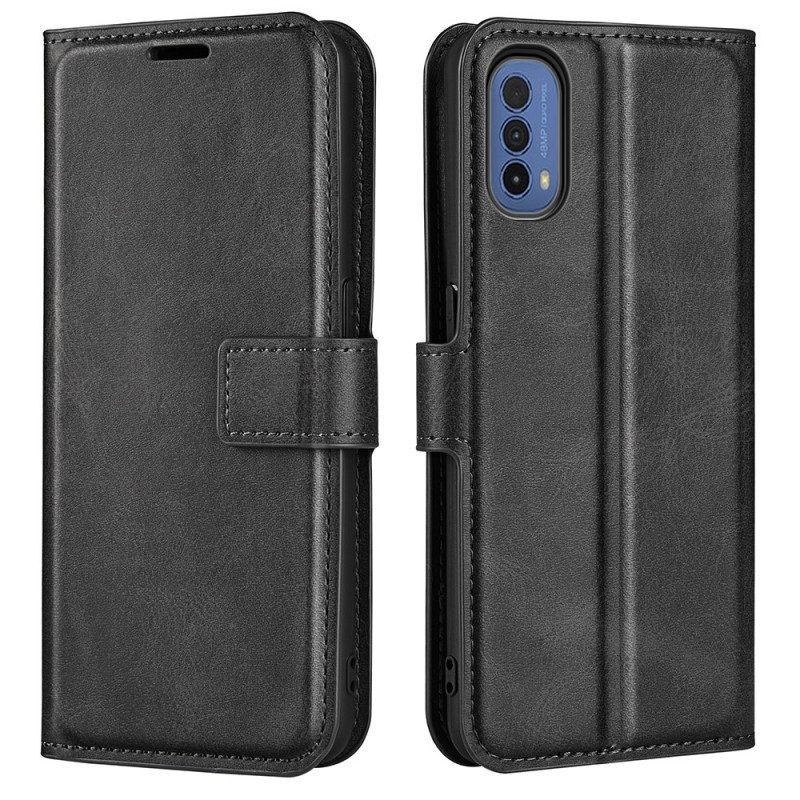 Folio-hoesje voor Moto E40 / E30 / E20 Slank Extreem Leereffect