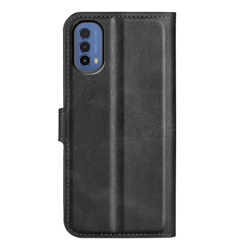 Folio-hoesje voor Moto E40 / E30 / E20 Slank Extreem Leereffect