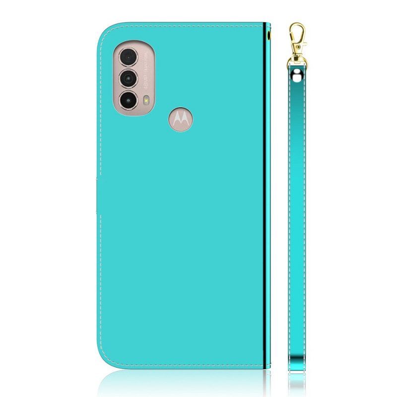 Folio-hoesje voor Moto E40 / E30 / E20 Spiegelhoes Van Imitatieleer