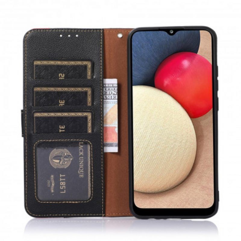 Folio-hoesje voor Moto G50 Lychee-stijl Rfid Khazneh